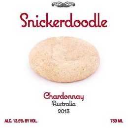 SNICKERDOODLE CHARDONNAY AUSTRALIA 2013ALC 13.5% BY VOL. 750 ML trademark