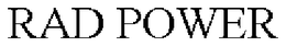 RAD POWER trademark