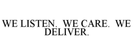 WE LISTEN. WE CARE. WE DELIVER. trademark
