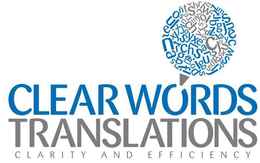 CLEAR WORDS TRANSLATIONS CLARITY AND EFFICIENCY trademark