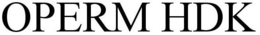 OPERM HDK trademark