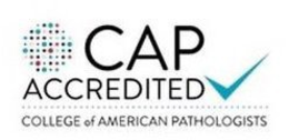 CAP ACCREDITED COLLEGE OF AMERICAN PATHOLOGISTS trademark