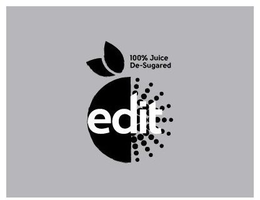 EDIT 100% JUICE DE-SUGARED trademark