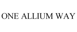 ONE ALLIUM WAY trademark