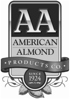 AA AMERICAN ALMOND · PRODUCTS CO. · SINCE 1924 trademark