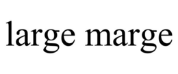 LARGE MARGE trademark