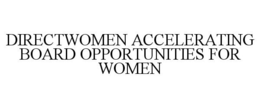 DIRECTWOMEN ACCELERATING BOARD OPPORTUNITIES FOR WOMEN trademark