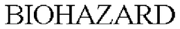 BIOHAZARD trademark