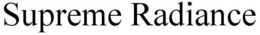 SUPREME RADIANCE trademark