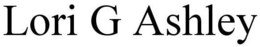 LORI G ASHLEY trademark