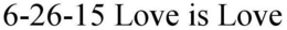 6-26-15 LOVE IS LOVE trademark