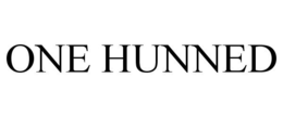 ONE HUNNED trademark