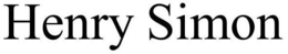 HENRY SIMON trademark
