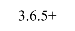 3.6.5+ trademark