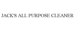 JACK'S ALL PURPOSE CLEANER trademark