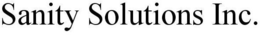 SANITY SOLUTIONS INC. trademark