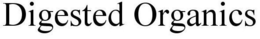 DIGESTED ORGANICS trademark