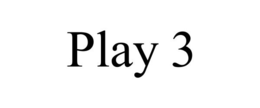 PLAY 3 trademark