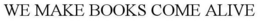 WE MAKE BOOKS COME ALIVE trademark