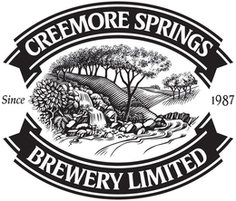 CREEMORE SPRINGS BREWERY LIMITED SINCE 1987 trademark