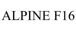 ALPINE F16 trademark