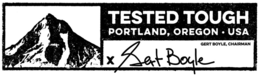 TESTED TOUGH PORTLAND, OREGON USA GERT BOYLE, CHAIRMAN trademark