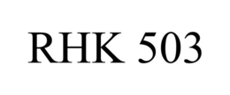 RHK 503 trademark