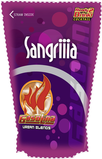 STRAW INSIDE READY 2 DRINK! COCKTAIL SANGRIIIA GASOLINA URBAN BLENDS GASOLINE trademark