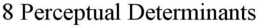 8 PERCEPTUAL DETERMINANTS trademark