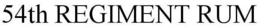 54TH REGIMENT RUM trademark