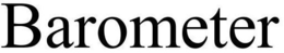 BAROMETER trademark
