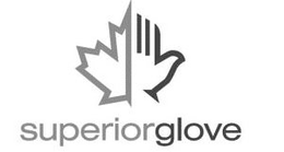 SUPERIOR GLOVE HAND/LEAF DESIGN trademark