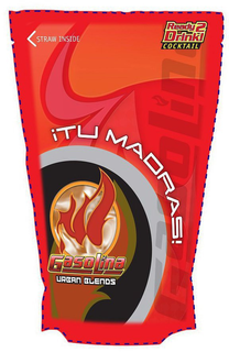STRAW INSIDE READY 2 DRINK! COCKTAIL GASOLINA ¡TU MADRAS! GASOLINA URBAN BLENDS trademark
