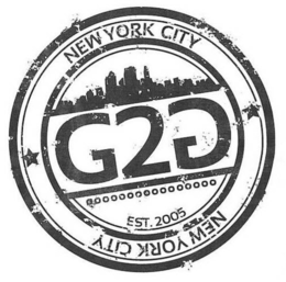 G2G NEW YORK CITY NEW YORK CITY EST. 2005 trademark