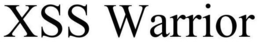 XSS WARRIOR trademark