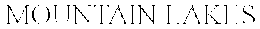 MOUNTAIN LAKES trademark
