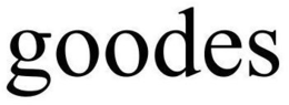 GOODES trademark