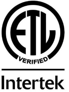 ETL VERIFIED INTERTEK trademark