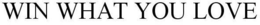 WIN WHAT YOU LOVE trademark