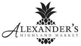 ALEXANDER'S HIGHLAND MARKET trademark