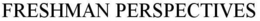 FRESHMAN PERSPECTIVES trademark