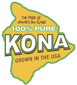 THE PRIDE OF HAWAII'S BIG ISLAND 100% PURE KONA GROWN IN THE USA trademark
