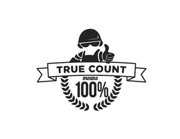 TRUE COUNT MEANS 100% trademark