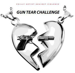 PHILLY ARTIST AGAINST VIOLENCE GUN TEARCHALLENGE trademark