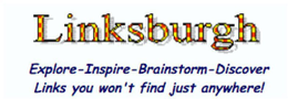 LINKSBURGH EXPLORE-INSPIRE-BRAINSTORM-DISCOVER LINKS YOU WON'T FIND JUST ANYWHERE! trademark