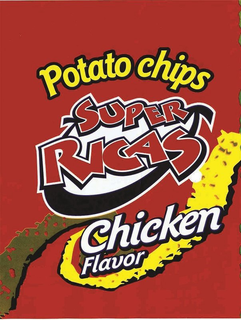POTATO CHIPS SUPER RICAS CHICKEN FLAVOR trademark
