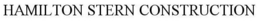 HAMILTON STERN CONSTRUCTION trademark