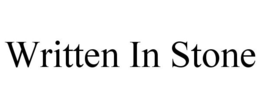 WRITTEN IN STONE trademark