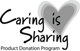 CARING IS SHARING PRODUCT DONATION PROGRAM trademark