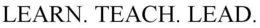 LEARN. TEACH. LEAD. trademark